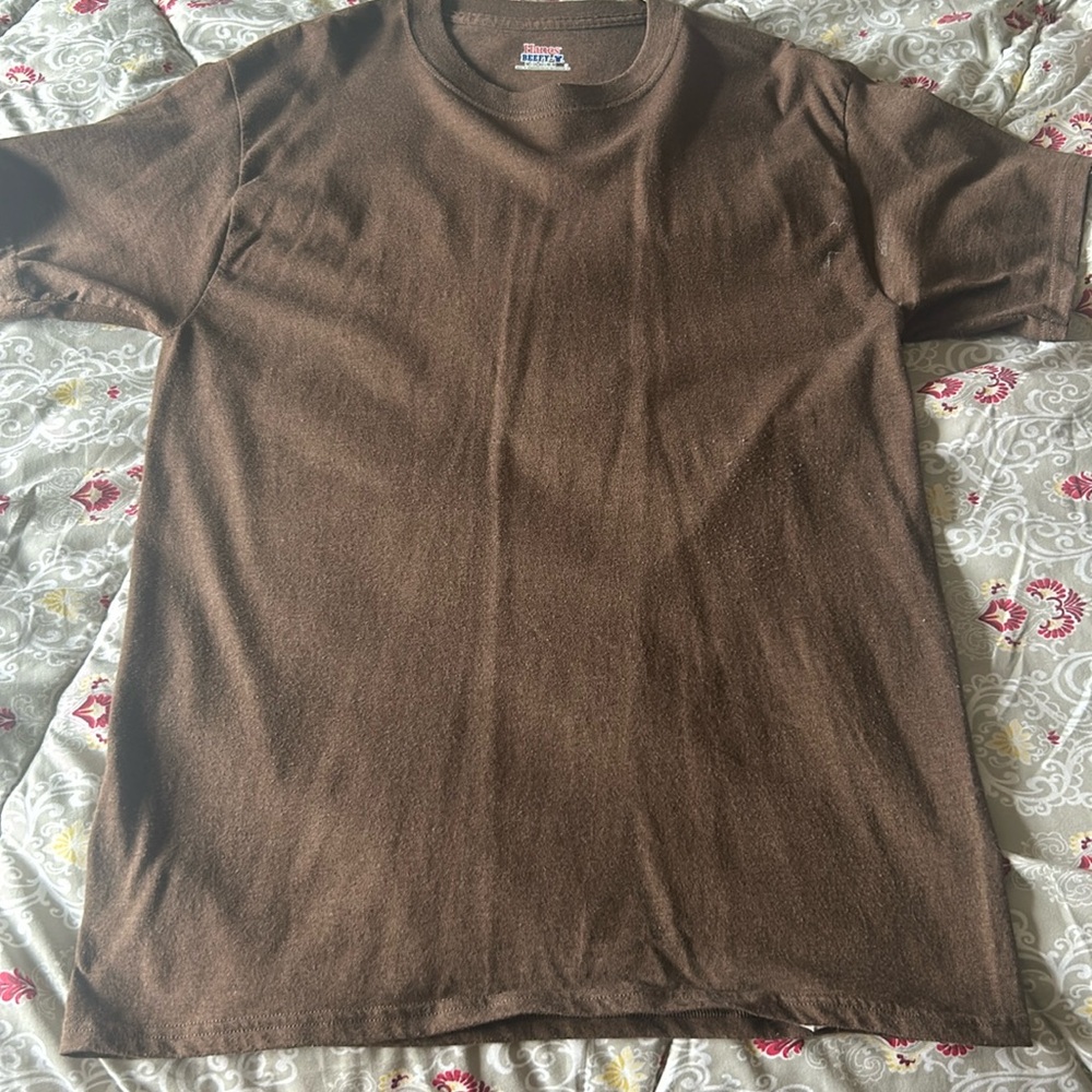 Hanes brown t-shirt